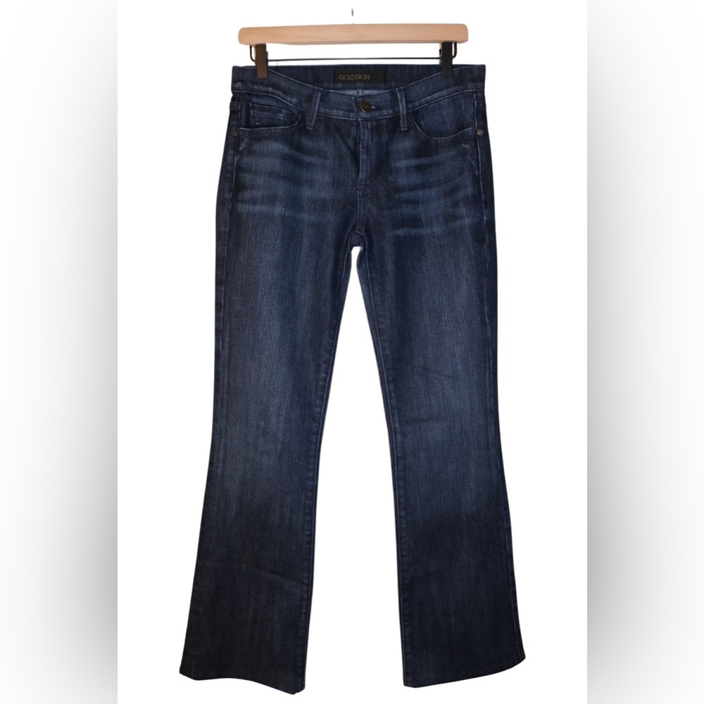 GoldSign Dark Wash Flare Jeans